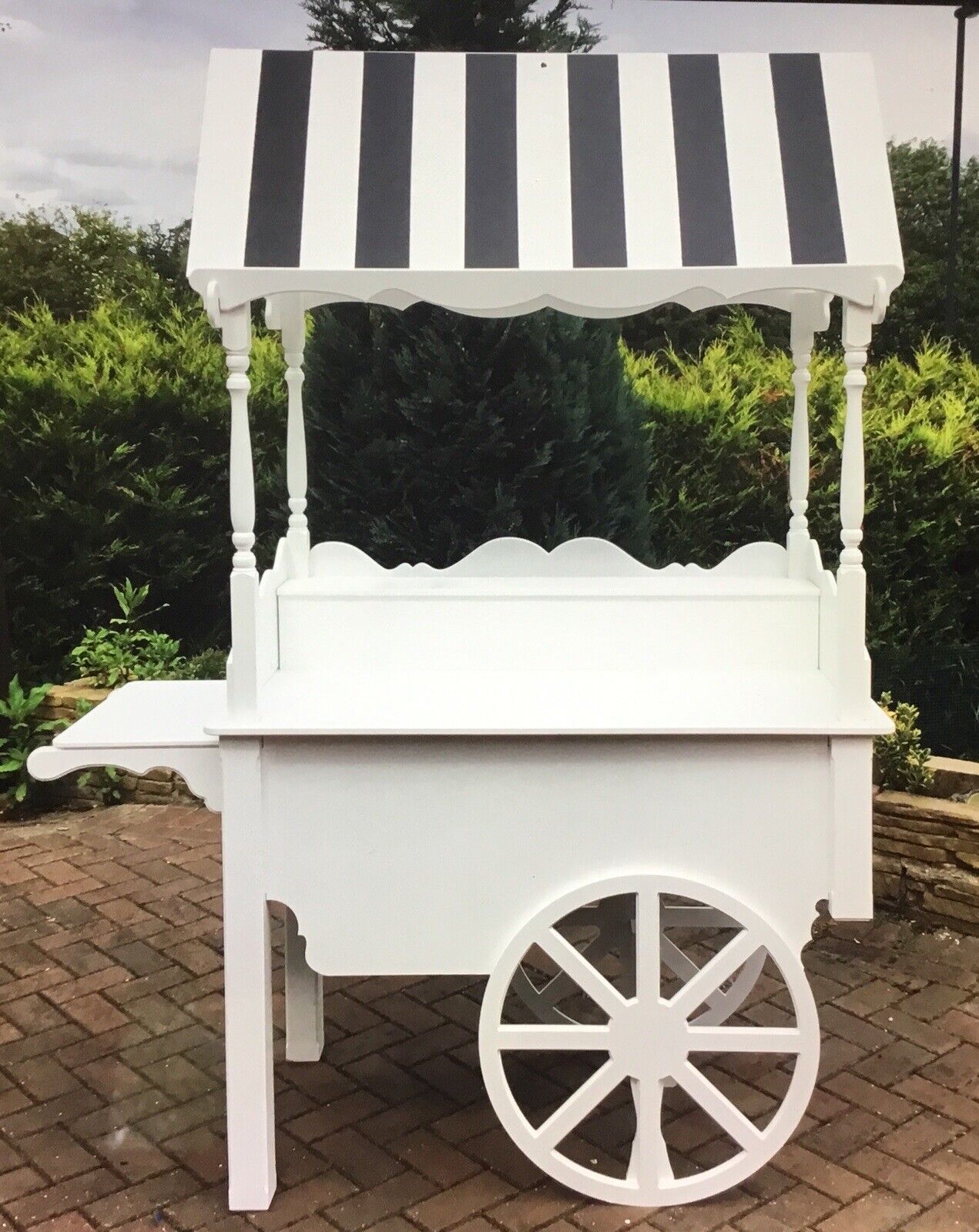 Candy Carts Wedding Cart New 2 Sizes Sweet Cart Display Fully Collapsible White