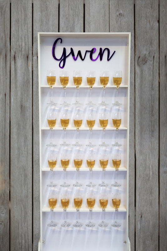 24 Glass Champagne Wall Stand Rack New 2024