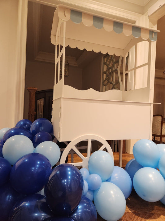 2024 Barbie and Ken Candy Cart, Pink and white& Blue and white Candy Cart